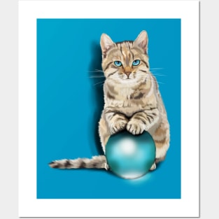 Cat on Glass Ball Posters and Art